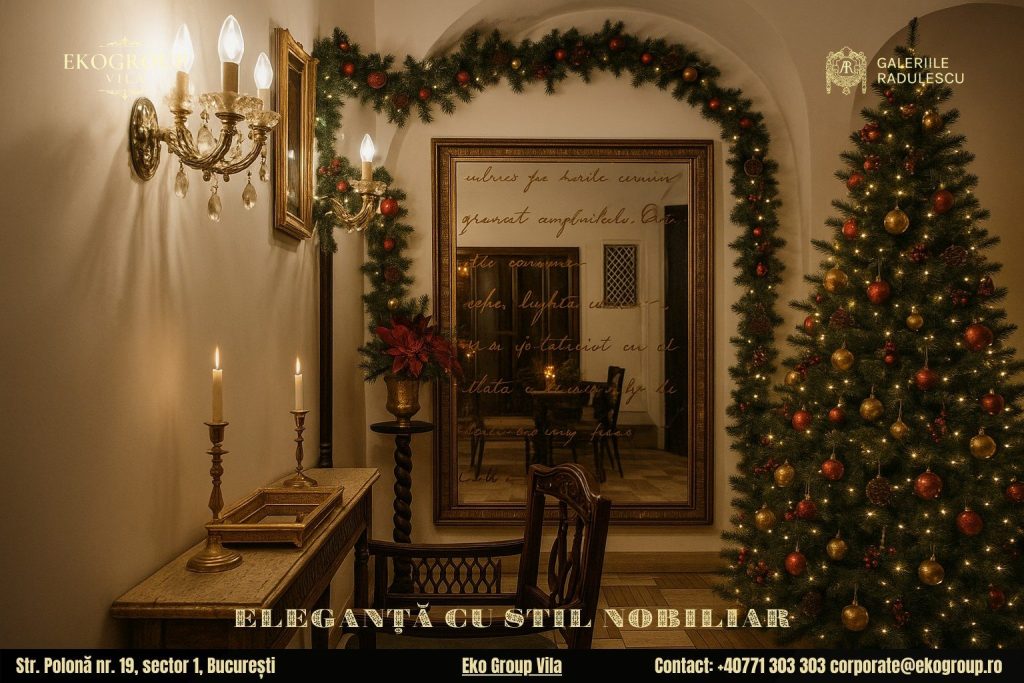 Decoratiuni de Craciun în Stil Interbelic: Eleganța Nobiliară a Eko Group Vila și Expoziția Crăciunul Anilor ’30