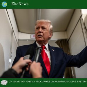 Transparență cu note de subsol: „dosarul Epstein” revine în prim-plan după un email despre opt zboruri atribuite lui Trump